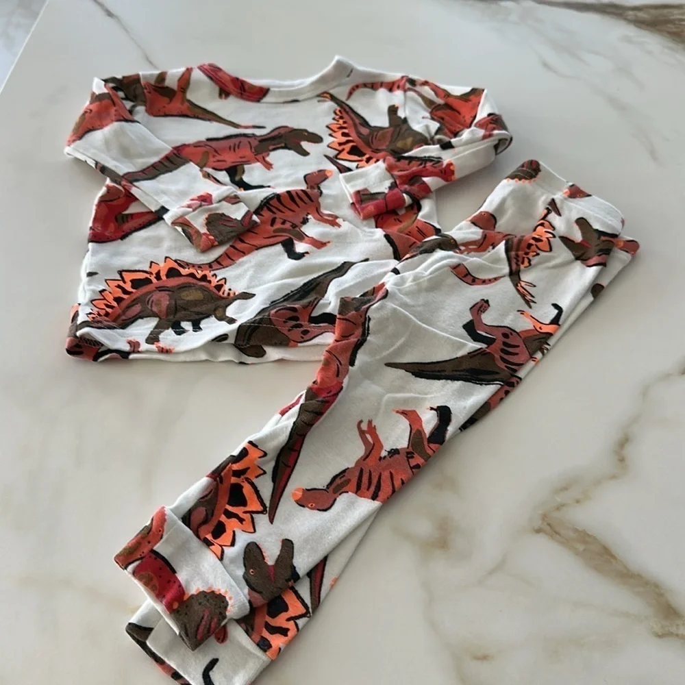 Gap Dinosaur Pajamas - White and Red